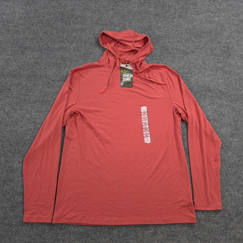 Alaskan Hardgear Hoodie Mens Medium Red Renew Bamboo UPF50 Lightweight Hiking